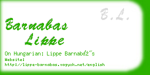 barnabas lippe business card
